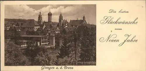 Giengen Brenz Neujahrsgruesse