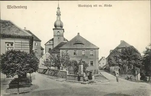 Weidenberg Marktplatz Kirche / Weidenberg /Bayreuth LKR