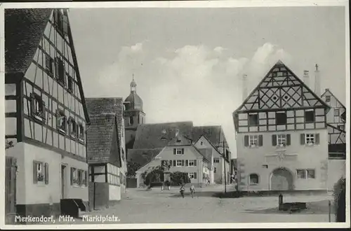 Merkendorf Mittelfranken Marktplatz