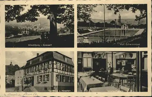 Moenchberg Spessart Gasthaus Hirsch KdF Schwimmbad