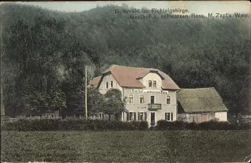 Goldmuehl Fichtelgebirge Gasthof zum schwarzen Ross