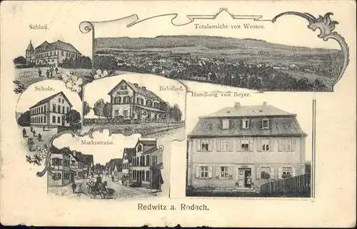 Redwitz Rodach Schloss Schule Bahnhof Handlung Beyer Marktstrasse