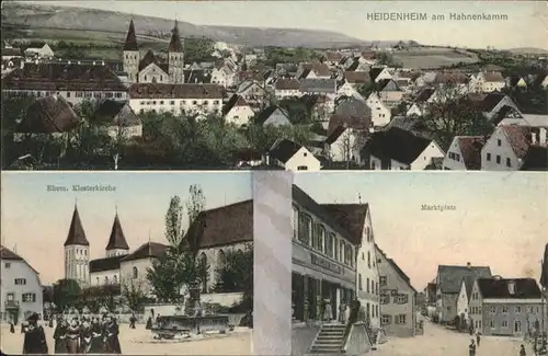 Heidenheim Mittelfranken Klosterkirche Marktplatz / Heidenheim /Weissenburg-Gunzenhausen LKR
