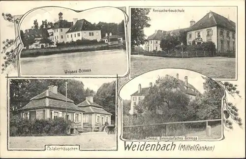 Weidenbach Mittelfranken Kreisackerbauschule Cavalierhaeuschen Schloss