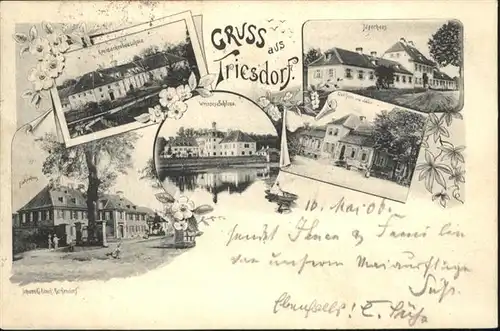 wq88900 Triesdorf Jaegerhaus Schloss  Kategorie. Weidenbach Alte Ansichtskarten