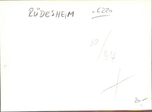 Ruedesheim Rhein [Handschriftlich]