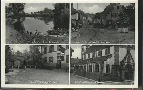 Forchheim Oberfranken Entenweiher Hauptstrasse Krieger Denkmal 