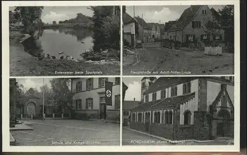 Forchheim Oberfranken Entenweiher Hauptstrasse Schule Krieger Denkmal 