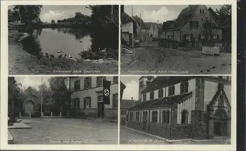 Forchheim Oberfranken Entenweiher Hautstrasse Schule Krieger Denkmal 