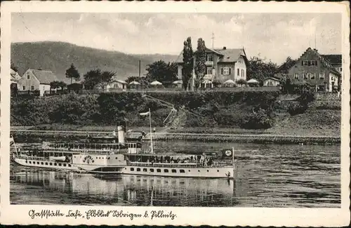 Soebrigen Gaststaette Cafe Elbblick Schiff Leipzig