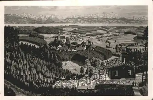 Bodnegg Aussichtshuette Alpenblick