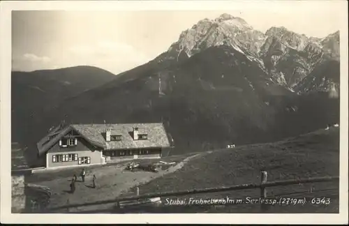 Stubaital Alpengasthaus Frohneben Serlesspitze