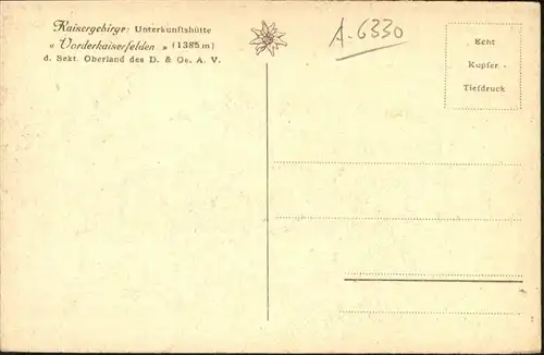 Vorderkaiserfelden Huette Elbmauer