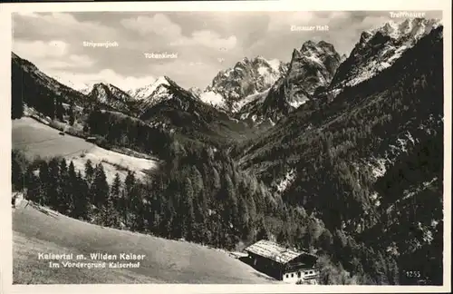 Kaisertal Wilden Kaiser Kaiserhof