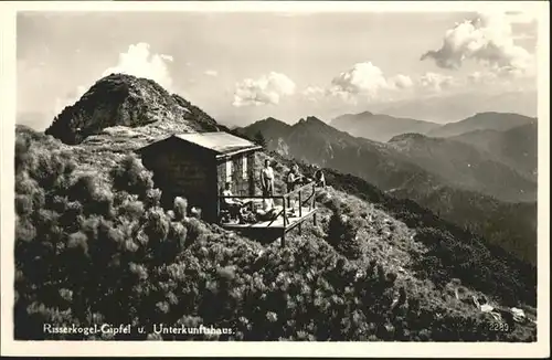 Risserkogel Gipfel Unterkunftshaus