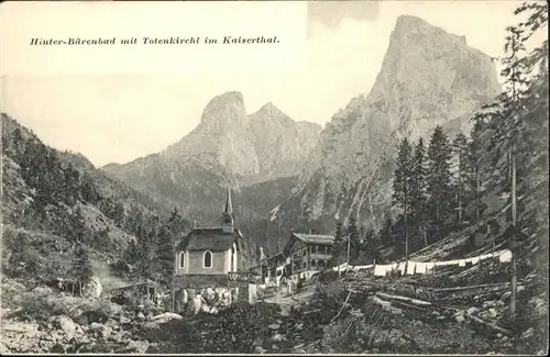 Hinterbaernbad Totenkirchl Kaiserthal