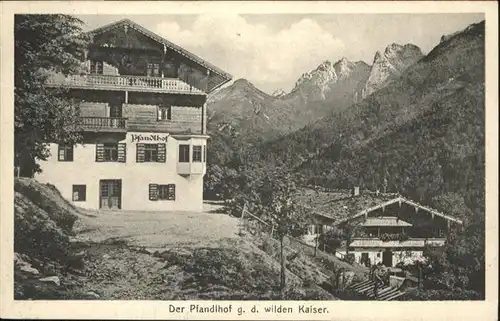 Kaisertal Pfandlhof Wilden Kaiser