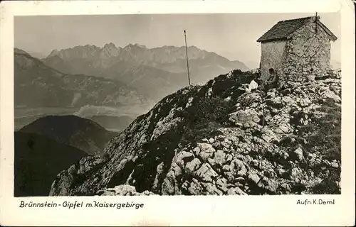 Kaisergebirge Bruennstein Gipfel