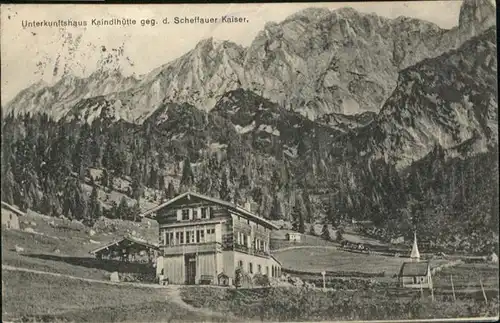 Scheffau Wilden Kaiser Unterkunftshaus Kaindlhuette