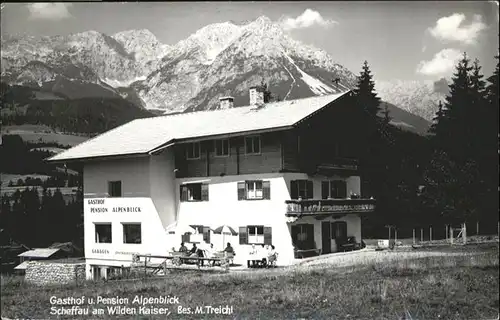 Scheffau Wilden Kaiser Gasthof Pension Gasthof Alpenblick