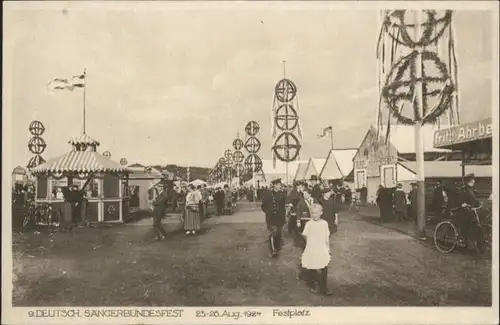 Linden-Limmer 9. Deutsches Saengerbundesfest 1924 Festplatz *