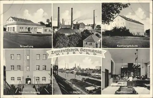 Misburg-Anderten Misburg-Anderten Cementfabrik Germania Kantinen Eingang Hafen * / Hannover /Region Hannover LKR