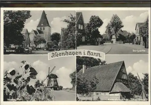 Isernhagen Kirche Windmuehle Bauernhaus *