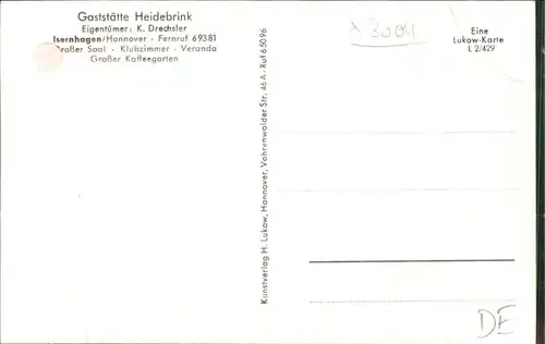 Isernhagen Gaststaette Heidebrink *