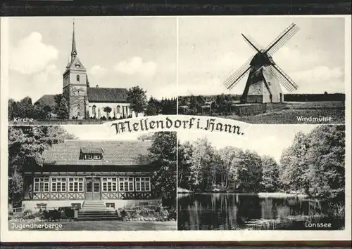 Mellendorf Kirche Jugendherberge Windmuehle Loenssee *