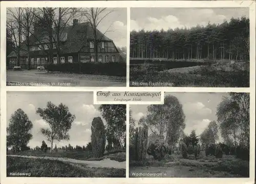 Rehlingen Lueneburg [Stempelabschlag] Pension Gasthaus W Fehler Fischteichen x