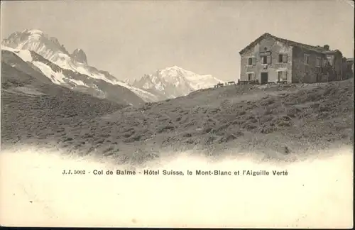 Col de Balme Hotel Suisse le Mont-Blanc Aiguille Verte *