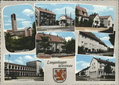 Wiesenau Langenhagen Hannover Kirche Wappen Schule x