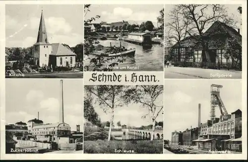 Sehnde Kirche Kanal Zuckerfabrik Schleuse Kaliwerk *