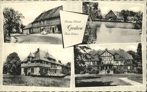 Grabow Luechow-Dannenberg Geschaeftshaus Ernst Gebensleben Sanatorium  *