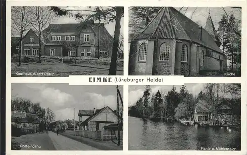 Eimke Kaufhaus Albert Roerup Muehlenteich Kirche  x