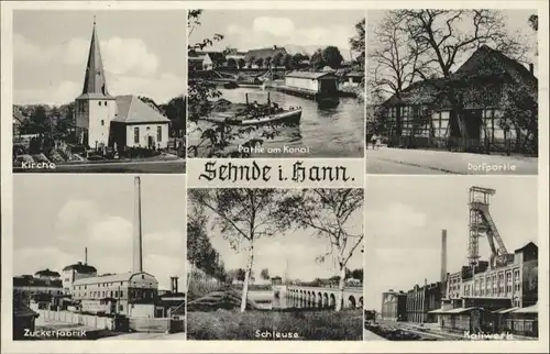 Sehnde Kanal Kirche Zuckerfabrik Schleuse Kailwerk *