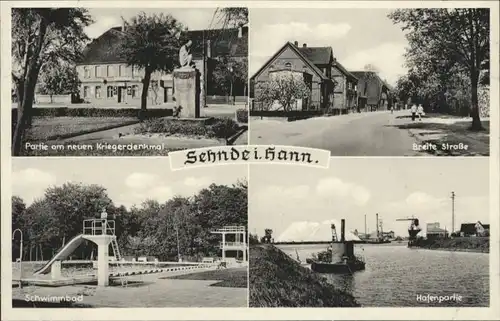 Sehnde Krieger Denkmal Breite Strasse Hafen Schwimmbad *