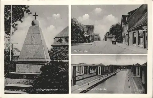 Hoever Han Dorfstrasse Hindenburg Schleuse Krieger Denkmal  x