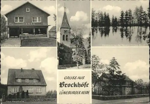 Brockhoefe Wriedel Kaufhaus Wenck Haus Margarethe Pension Niemann Fischteich Pension Cordes Bruch Wiedeler Kirche  * / Wriedel /Uelzen LKR