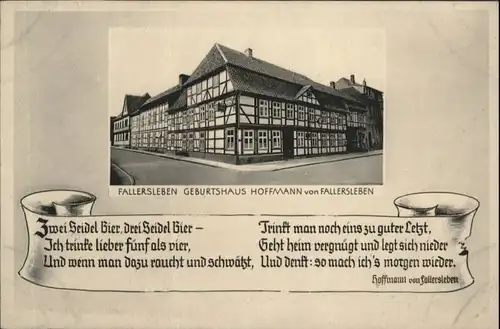 Fallersleben Geburtshaus Hoffmann *