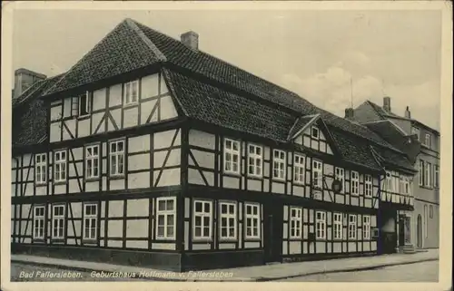 Fallersleben Geburtshaus Hoffmann *