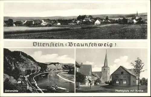 Ottenstein Niedersachsen Ottenstein Braunschweig Steinmuehle Marktplatz Kirche * / Ottenstein /Holzminden LKR