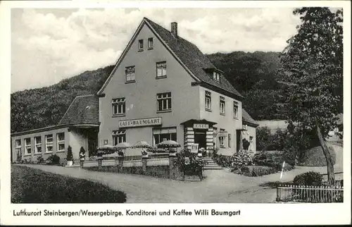 Steinbergen Konditorei Cafe Willi Baumgart Wesergebirge *