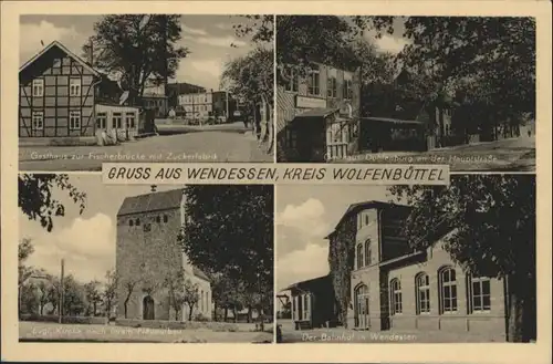 Wendessen Kreis Wolfenbuettel Gasthaus Fischerbruecke Bahnhof Gasthaus Dohlenburg *
