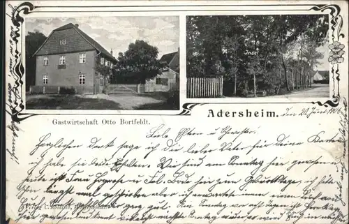 Adersheim Gastwirtschaft Otto Bortfeldt x