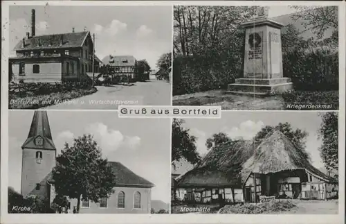 Bortfeld Bortfeld Molkerei Mooshuette Kirche Dorfstrasse x / Wendeburg /Peine LKR