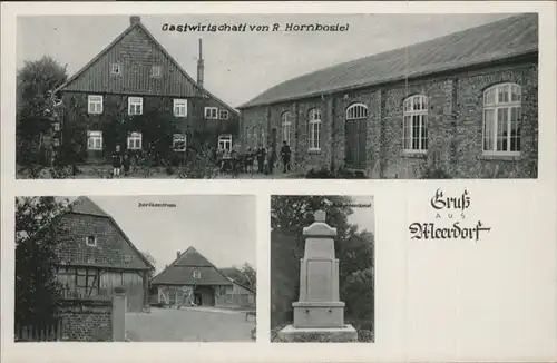 Meerdorf Peine Gastwirtschaft R. Hornbostel Dorfzentrum Kriegerdenkmal / Wendeburg /Peine LKR