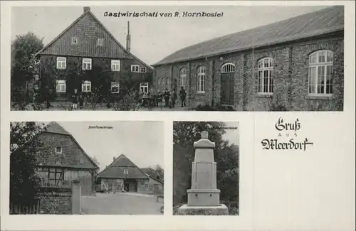 Meerdorf Peine Gastwirtschaft R. Hornbostel Dorfzentrum Kriegerdenkmal / Wendeburg /Peine LKR