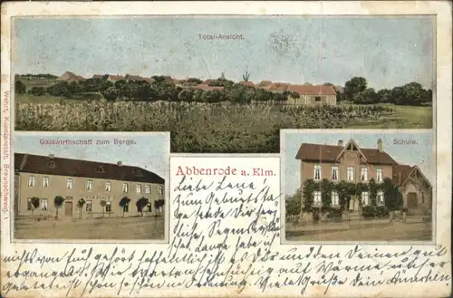 Abbenrode Cremlingen Elm Gastwirtschaft zum Berge Schule x