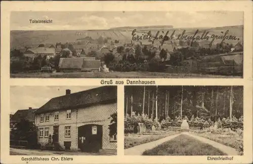 Dannhausen Seesen Geschaeftshaus Ehlers Ehrenfriedhof x